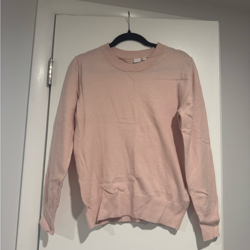 GAP Factory Cashsoft Pink Crew Neck Sweater